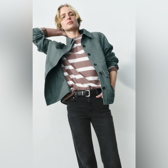 AYR The Early Mornings Tee - Small/Sundown Stripe Shiitake - Picture 5 of 9